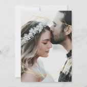 ミニマリストの水彩フローラハワイアン熱帯  セーブザデート (裏面)