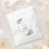 ミニマリストの水彩色のインク葉のダイヤモンド結婚ズ フェイバーバッグ (クリップ留めされた状態)