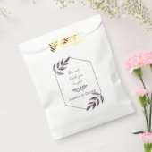 ミニマリストの水彩色のインク葉のダイヤモンド結婚ズ フェイバーバッグ (封をした状態)