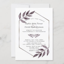 ミニマリストの水彩色のインク葉のダイヤモンド結婚ズ