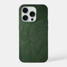 ミニマリストの深い森の緑のオーガニックプラスター .. iPhone 15 PROケース