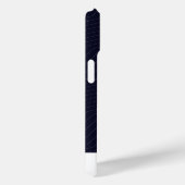 ミニマリストの濃紺ジグザグ幾何学モダン フォン Case-Mate iPhoneケース (裏面 / 右)