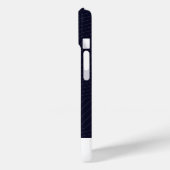 ミニマリストの濃紺ジグザグ幾何学モダン フォン Case-Mate iPhoneケース (裏面 / 左)