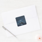 ミニマリストの灯台の絵画イメージ 🌌✨ スクエアシール (封筒)