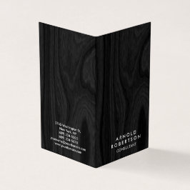 ミニマリストの灰色の木モダンのスタイリッシュ床 名刺