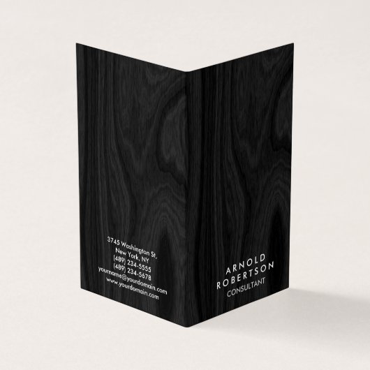 ミニマリストの灰色の木モダンのスタイリッシュ床 名刺