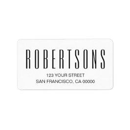 ミニマリストの白黒のアドモダンレス ラベル