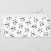 ミニマリストの白黒ギフト証明書のロゴ (裏面)