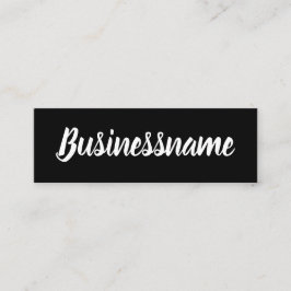 ミニマリストの白黒トレンディーロイヤリティカード スキニー名刺