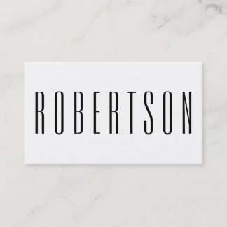 ミニマリストの白黒モダン名刺 名刺