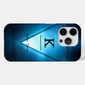 ミニマリストの白黒モノグラムモダンケース Case-Mate iPhoneケース (裏面 (横))