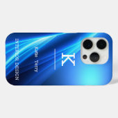 ミニマリストの白黒モノグラムモダンケース Case-Mate iPhoneケース (裏面 (横))