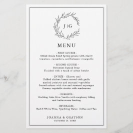 ミニマリストの白黒リーフモダンのメ結婚ニュー