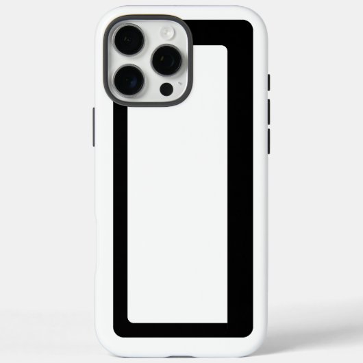 ミニマリストの白黒抽象芸術の概要 Case-Mate iPhoneケース (裏面)