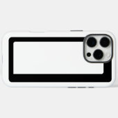 ミニマリストの白黒抽象芸術の概要 Case-Mate iPhoneケース (裏面 (横))