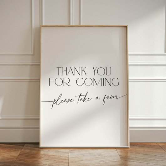 ミニマリストの白黒来に感謝する 台座サイン