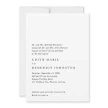 ミニマリストの白黒QRコードモダン結婚s