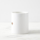 ミニマリストの秋の葉の陶磁器コーヒーマグ コーヒーマグカップ (中央)