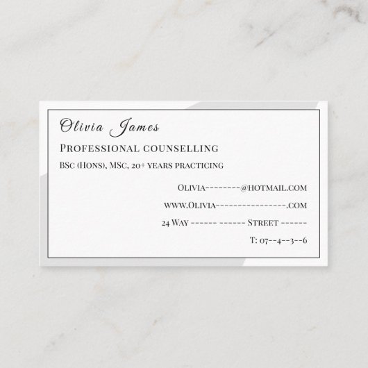 ミニマリストの精神衛生支援  名刺 (裏面)