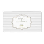 ミニマリストの結婚式の引き出物ラベル ラベル (正面)