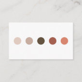 ミニマリストの結婚式カラーパレット衣装カード エンクロージャーカード (裏面)