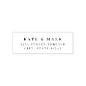 ミニマリストの結婚式リターンアドレス セルフインキングスタンプ (デザイン)