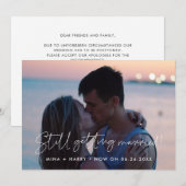 ミニマリストの結婚式最新情報 案内状 (正面/裏面)