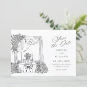 ミニマリストの結婚式 セーブザデート (スタンド正面)