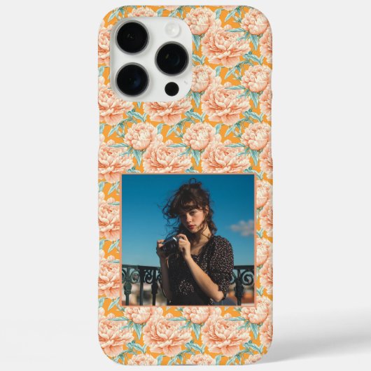 ミニマリストの結婚祝い シャクヤクの花 フローラル カスタム Case-Mate iPhoneケース (裏面)