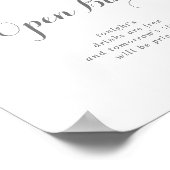 ミニマリストの緑のユーカリ結婚ーのオープンバー ポスター (角)