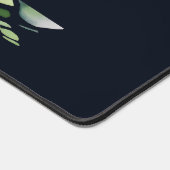 ミニマリストの緑の平和な装飾葉の デスクマット (コーナー)