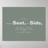 ミニマリストの緑サイドではなくシートを選結婚択 ポスター (正面)