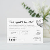 ミニマリストの美しいハロウィン不気味ありがとう サンキューカード (スタンド正面)