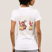 ミニマリストの美意識が宿るTシャツ - 静かな期待感 Tシャツ (裏面)
