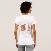 ミニマリストの美意識が宿るTシャツ - 静かな期待感 Tシャツ (裏面フル)