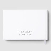 ミニマリストの脚本ミセス結婚ズ・ゲストブック ゲストブック (裏面)