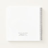 ミニマリストの脚本ミセス結婚ズ・ゲストブック ノートブック (裏面)