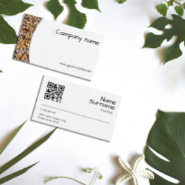 ミニマリストの船首写真QR名刺 名刺