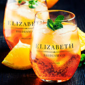 ミニマリストの花嫁ギフトエレガモダンントウェディング ステムなしワイングラス