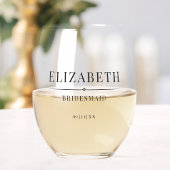 ミニマリストの花嫁ギフトエレガモダンントウェディング ステムなしワイングラス