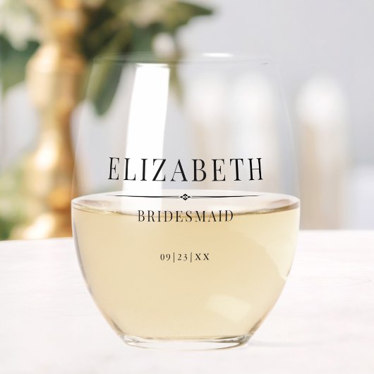 ミニマリストの花嫁ギフトエレガモダンントウェディング ステムなしワイングラス