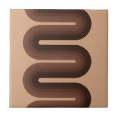 ミニマリストの茶色の地域 タイル (正面)