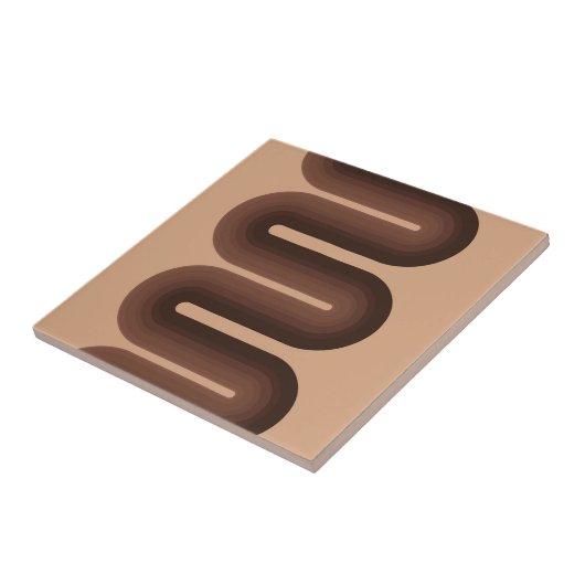 ミニマリストの茶色の地域 タイル (側面)