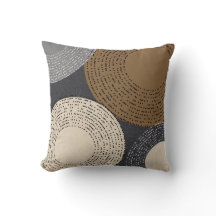 ミニマリストの茶色の灰色の円