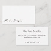 ミニマリストの草分けタイポグラフィ 名刺 (正面/裏面)