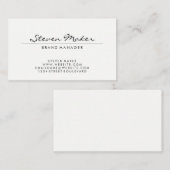 ミニマリストの草分けフォント 名刺 (正面/裏面)