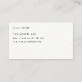 ミニマリストの草分けフォント 名刺 (裏面)