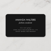 ミニマリストの草分け文字 |コンサルタント 名刺 (裏面)