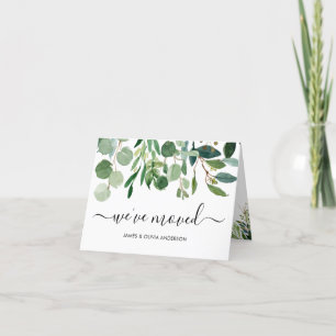 ミニマリストの葉引っ越しましたニューホームムービングアン 案内状