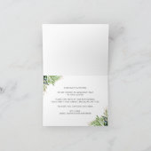 ミニマリストの葉引っ越しましたニューホームムービングアン 案内状 (内部)